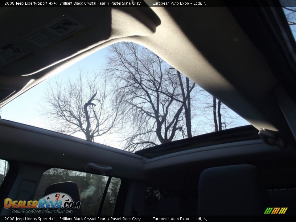 2008 Jeep Liberty Sport 4x4 Brilliant Black Crystal Pearl / Pastel Slate Gray Photo #33