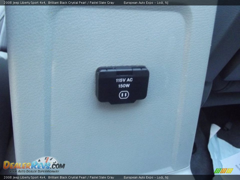 2008 Jeep Liberty Sport 4x4 Brilliant Black Crystal Pearl / Pastel Slate Gray Photo #36