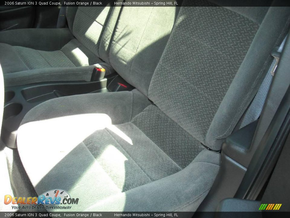2006 Saturn ION 3 Quad Coupe Fusion Orange / Black Photo #7