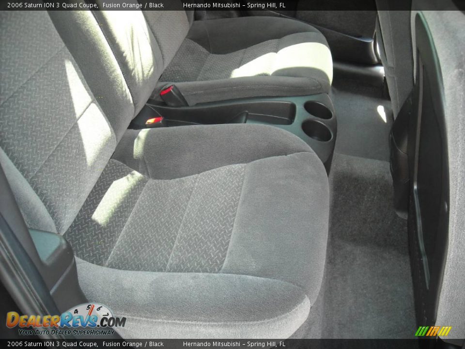 2006 Saturn ION 3 Quad Coupe Fusion Orange / Black Photo #9