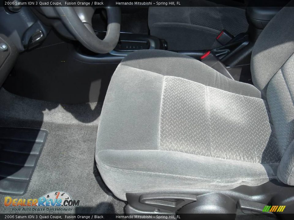 2006 Saturn ION 3 Quad Coupe Fusion Orange / Black Photo #10