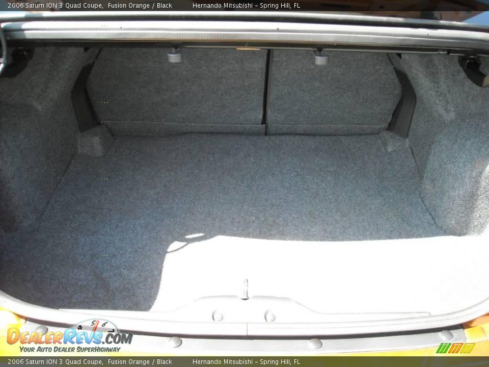 2006 Saturn ION 3 Quad Coupe Fusion Orange / Black Photo #13