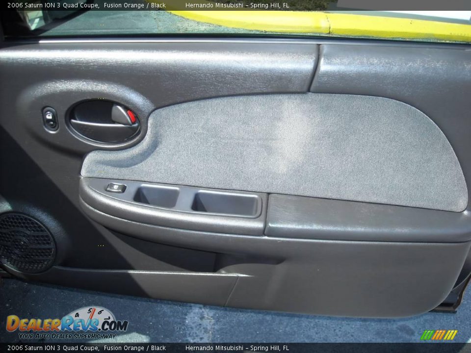 2006 Saturn ION 3 Quad Coupe Fusion Orange / Black Photo #14