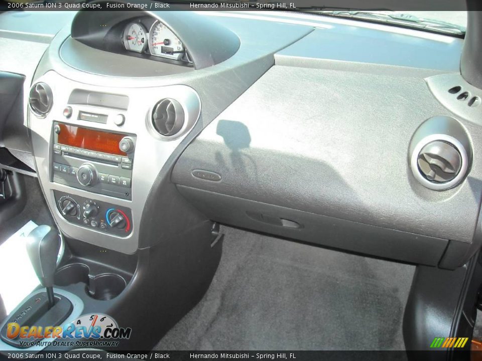 2006 Saturn ION 3 Quad Coupe Fusion Orange / Black Photo #15