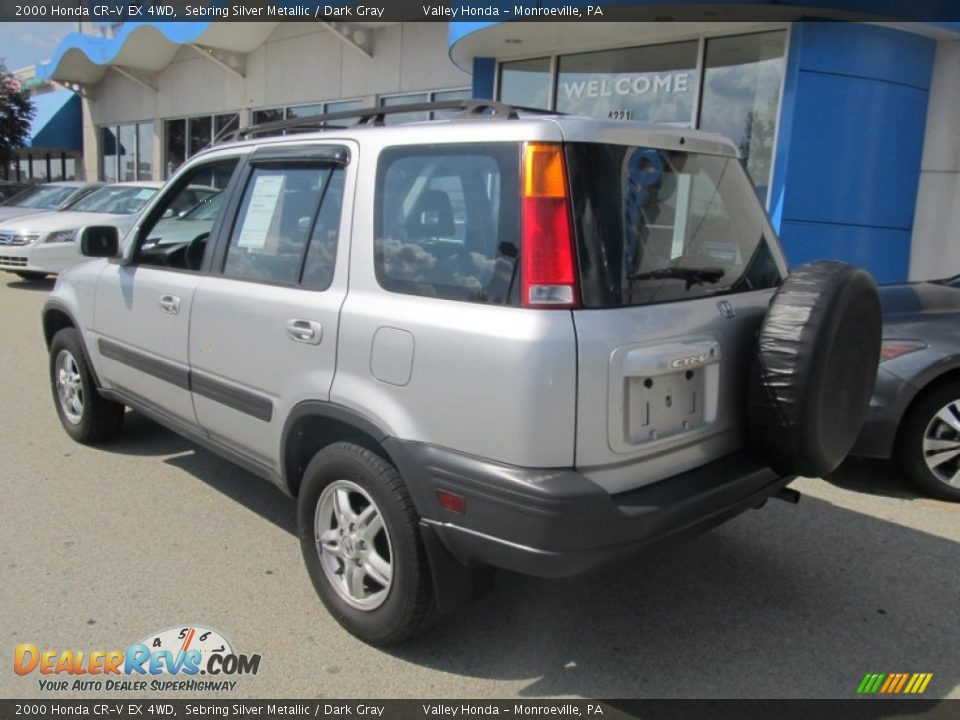2000 Honda CR-V EX 4WD Sebring Silver Metallic / Dark Gray Photo #3