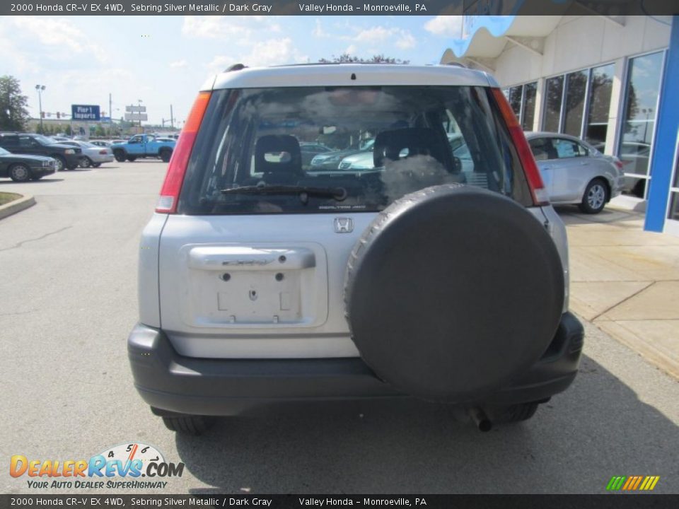 2000 Honda CR-V EX 4WD Sebring Silver Metallic / Dark Gray Photo #4
