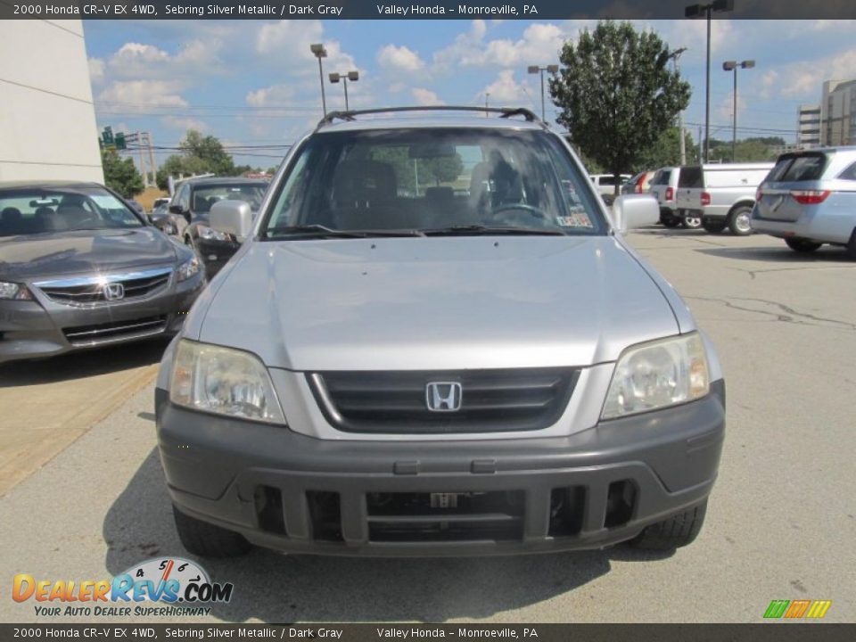 2000 Honda CR-V EX 4WD Sebring Silver Metallic / Dark Gray Photo #6