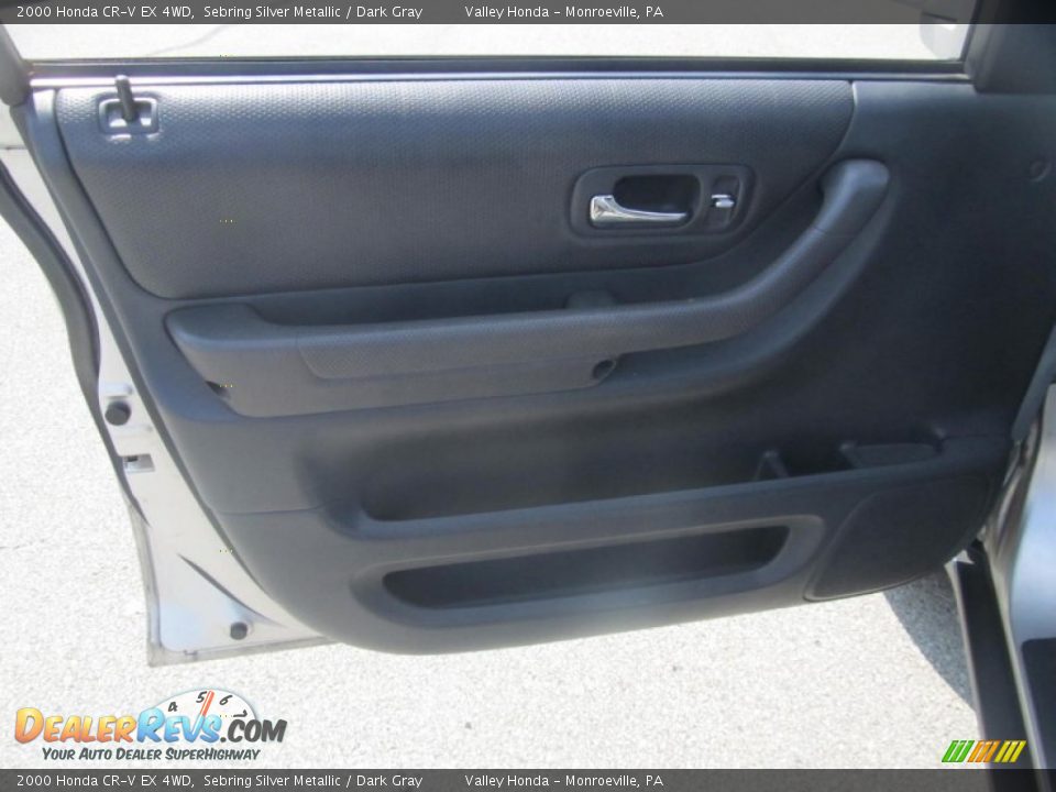 2000 Honda CR-V EX 4WD Sebring Silver Metallic / Dark Gray Photo #7