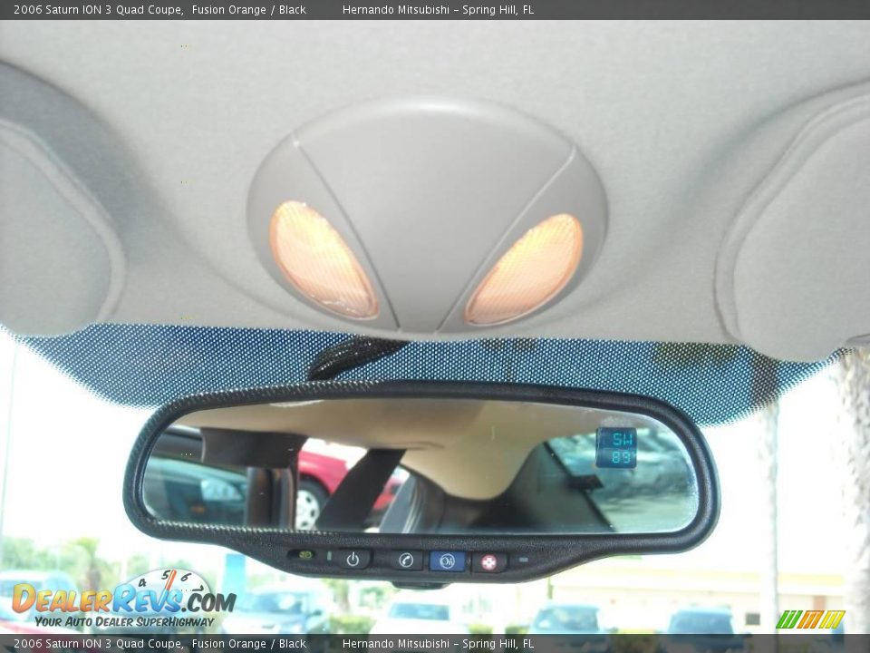 2006 Saturn ION 3 Quad Coupe Fusion Orange / Black Photo #20