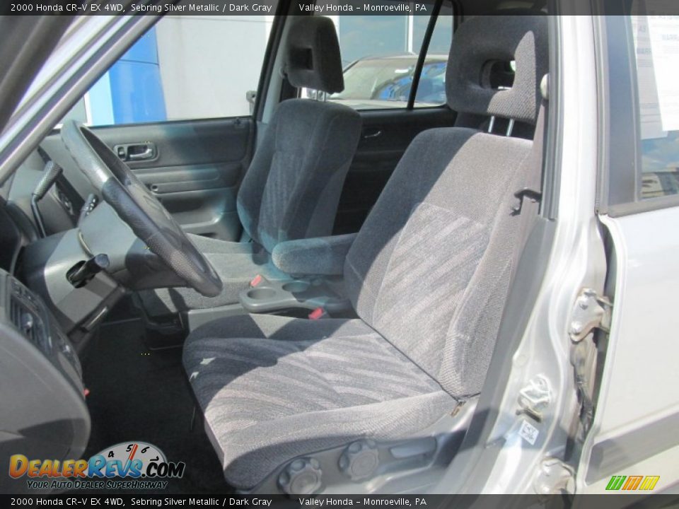 2000 Honda CR-V EX 4WD Sebring Silver Metallic / Dark Gray Photo #8