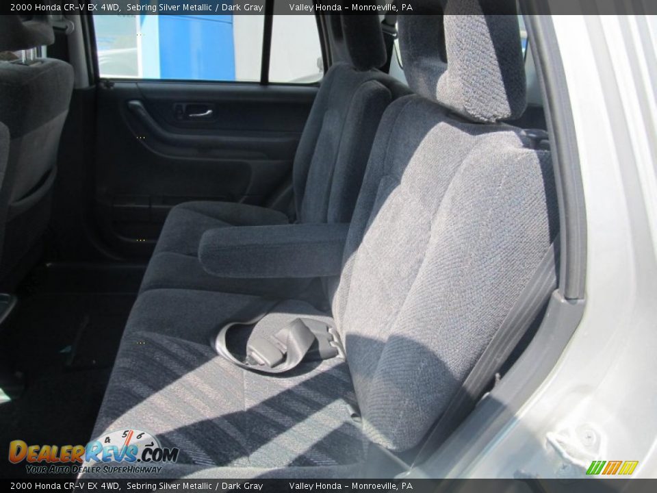 2000 Honda CR-V EX 4WD Sebring Silver Metallic / Dark Gray Photo #9
