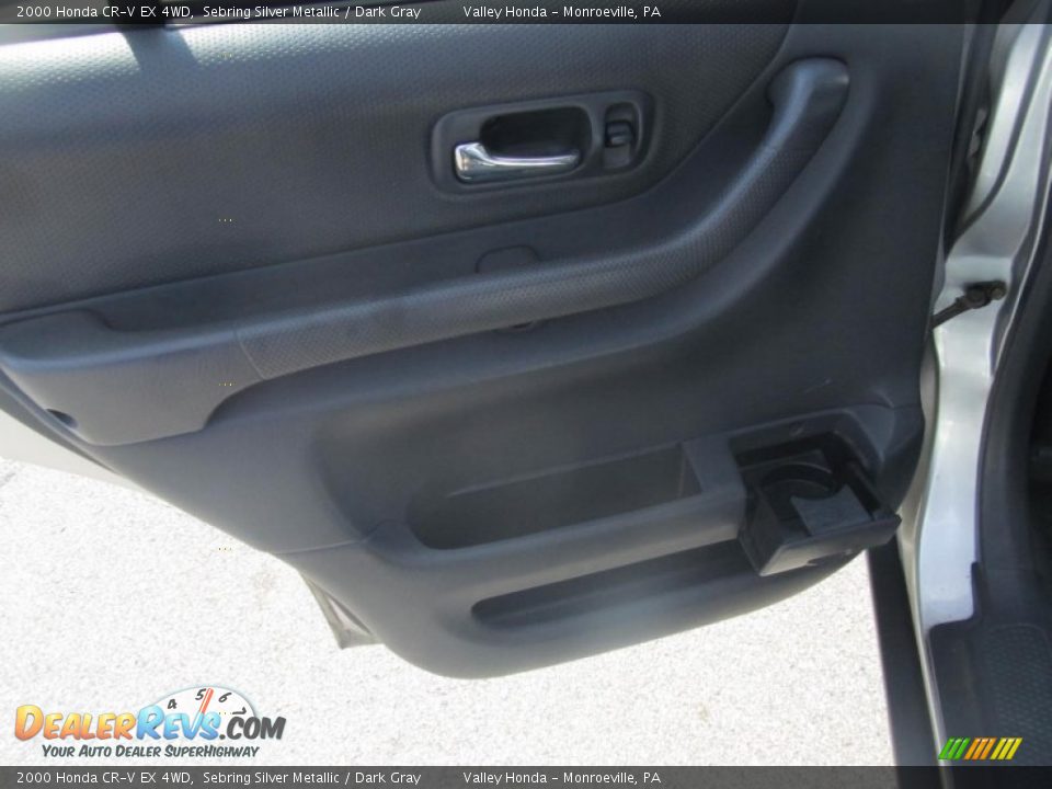 2000 Honda CR-V EX 4WD Sebring Silver Metallic / Dark Gray Photo #13