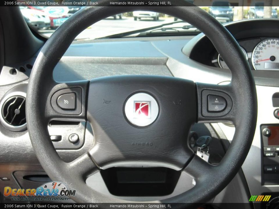 2006 Saturn ION 3 Quad Coupe Fusion Orange / Black Photo #22