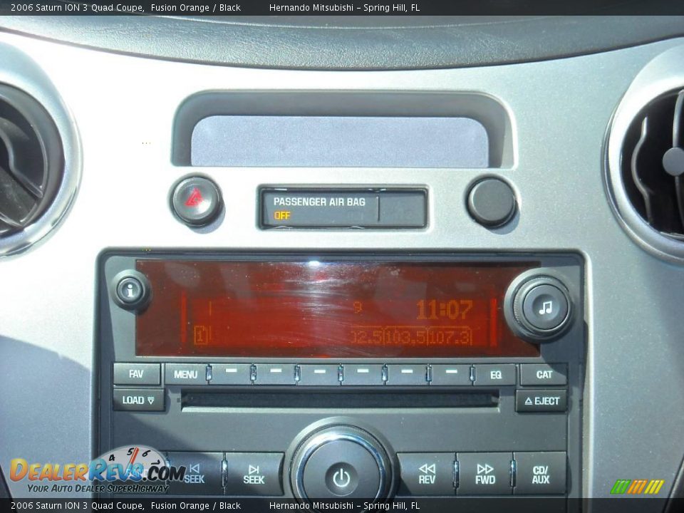 2006 Saturn ION 3 Quad Coupe Fusion Orange / Black Photo #24