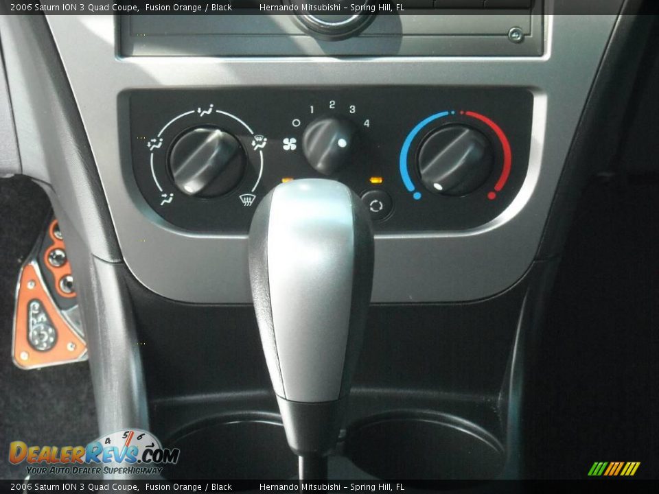 2006 Saturn ION 3 Quad Coupe Fusion Orange / Black Photo #25