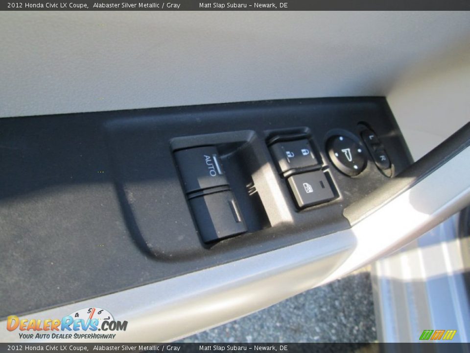 2012 Honda Civic LX Coupe Alabaster Silver Metallic / Gray Photo #13
