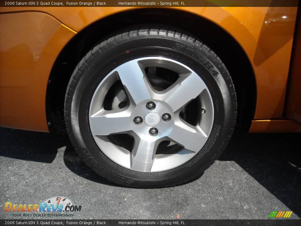2006 Saturn ION 3 Quad Coupe Fusion Orange / Black Photo #27