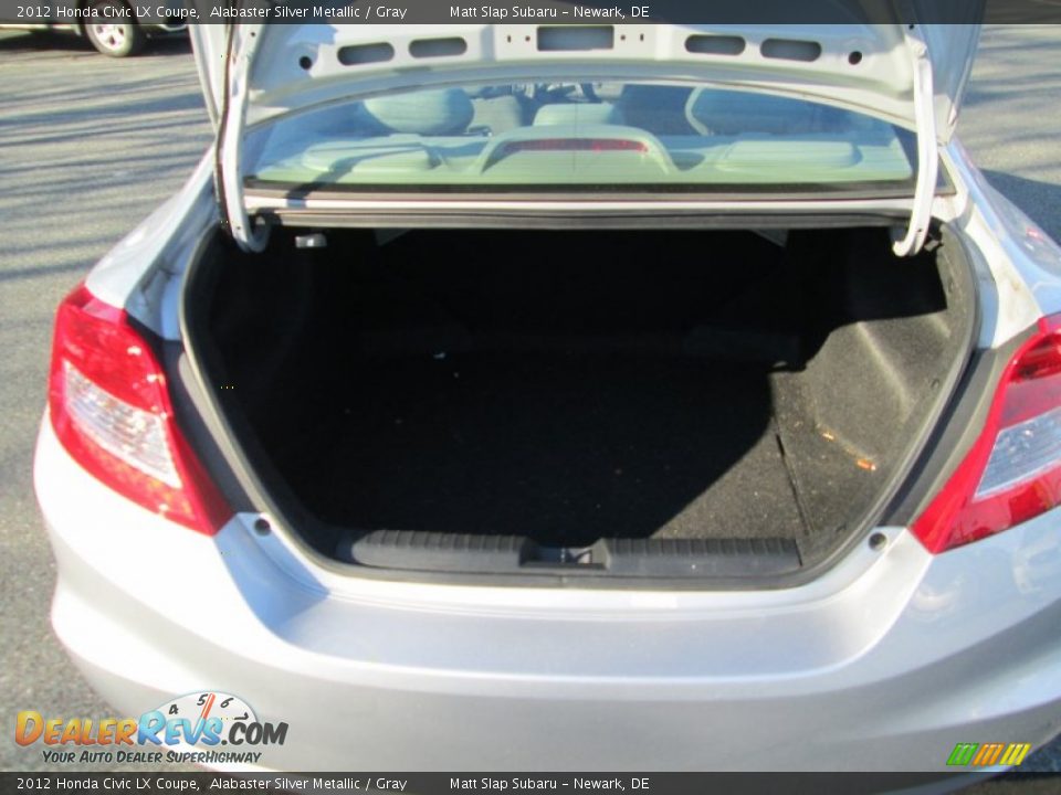 2012 Honda Civic LX Coupe Alabaster Silver Metallic / Gray Photo #15