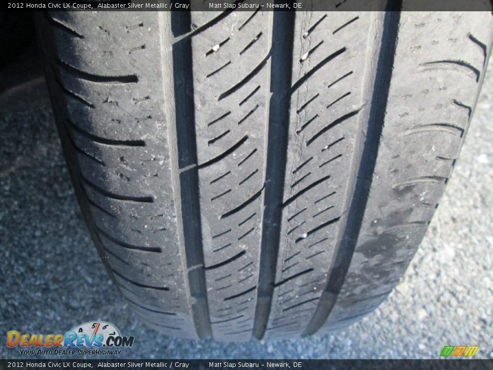 2012 Honda Civic LX Coupe Alabaster Silver Metallic / Gray Photo #20