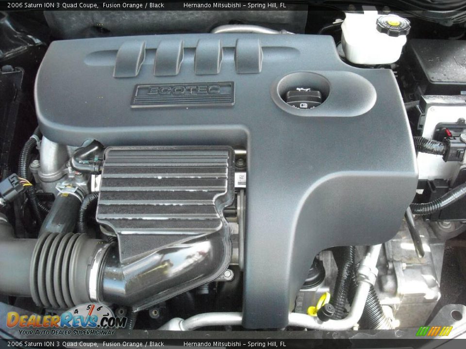 2006 Saturn ION 3 Quad Coupe Fusion Orange / Black Photo #29