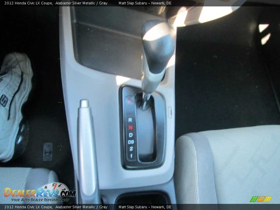 2012 Honda Civic LX Coupe Alabaster Silver Metallic / Gray Photo #27