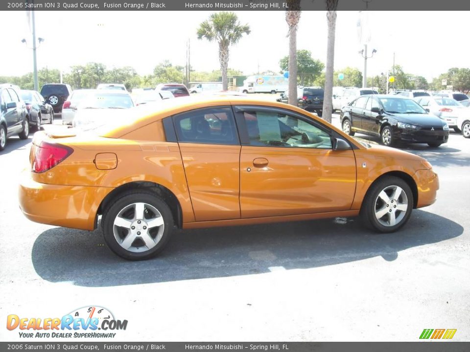 2006 Saturn ION 3 Quad Coupe Fusion Orange / Black Photo #31
