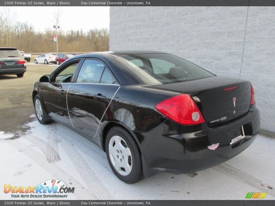 2006 Pontiac G6 Sedan Black / Ebony Photo #3