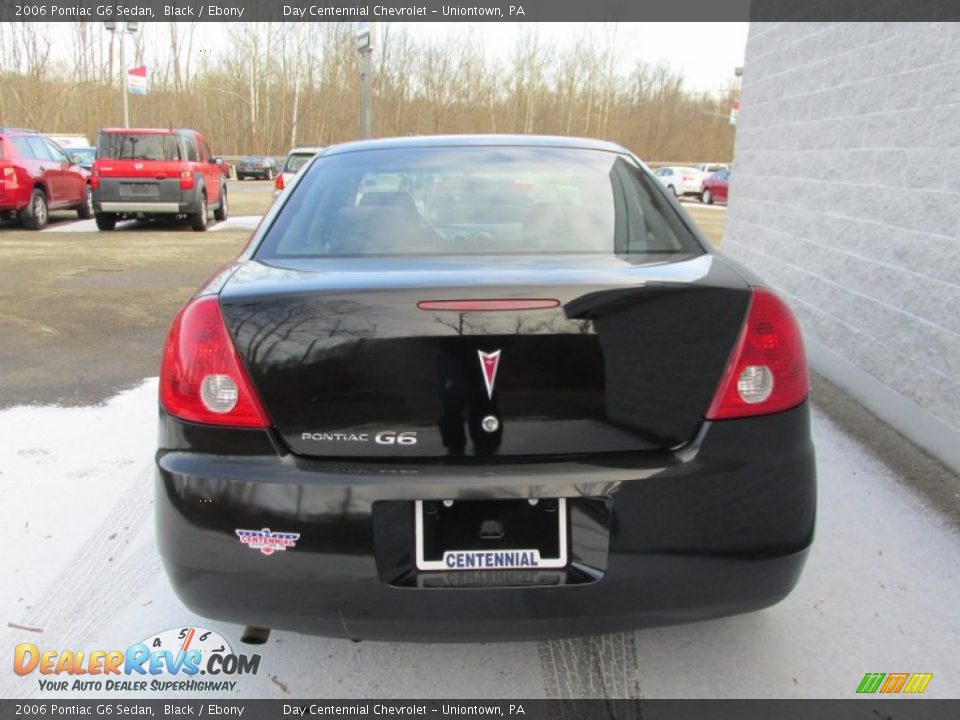 2006 Pontiac G6 Sedan Black / Ebony Photo #4