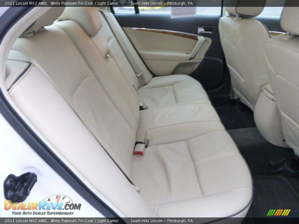 2011 Lincoln MKZ AWD White Platinum Tri-Coat / Light Camel Photo #14