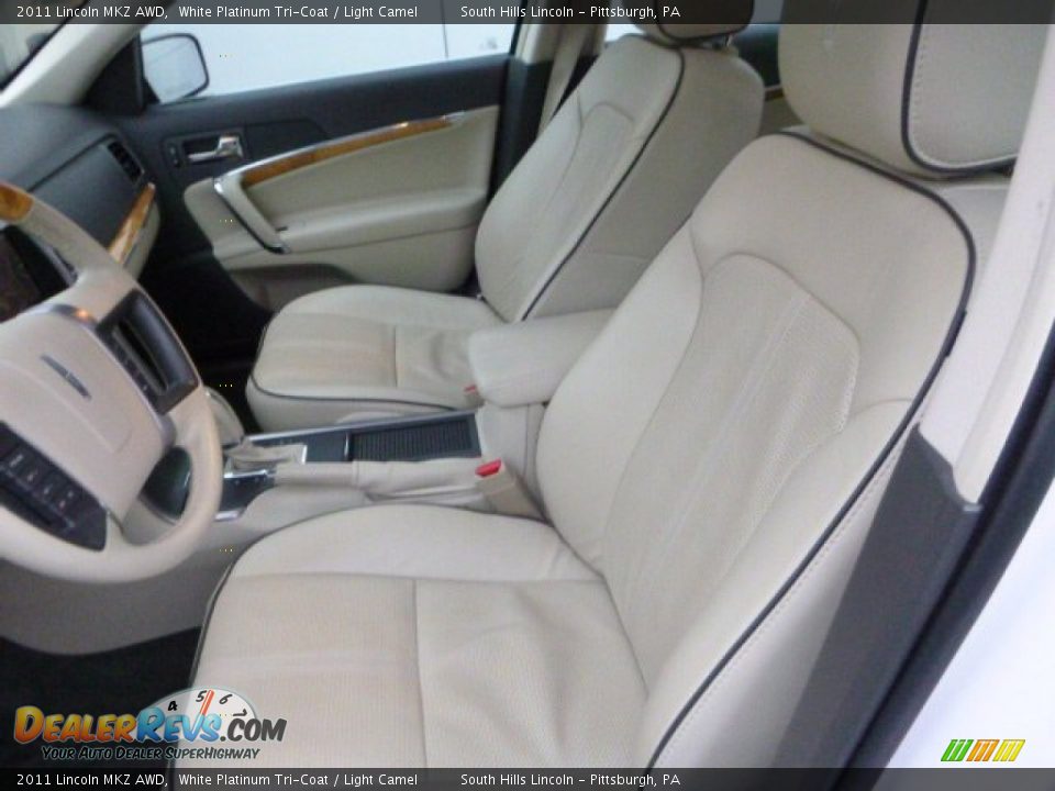 2011 Lincoln MKZ AWD White Platinum Tri-Coat / Light Camel Photo #15