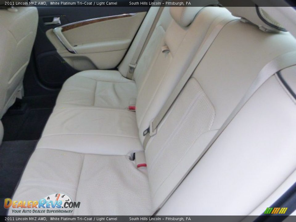 2011 Lincoln MKZ AWD White Platinum Tri-Coat / Light Camel Photo #16