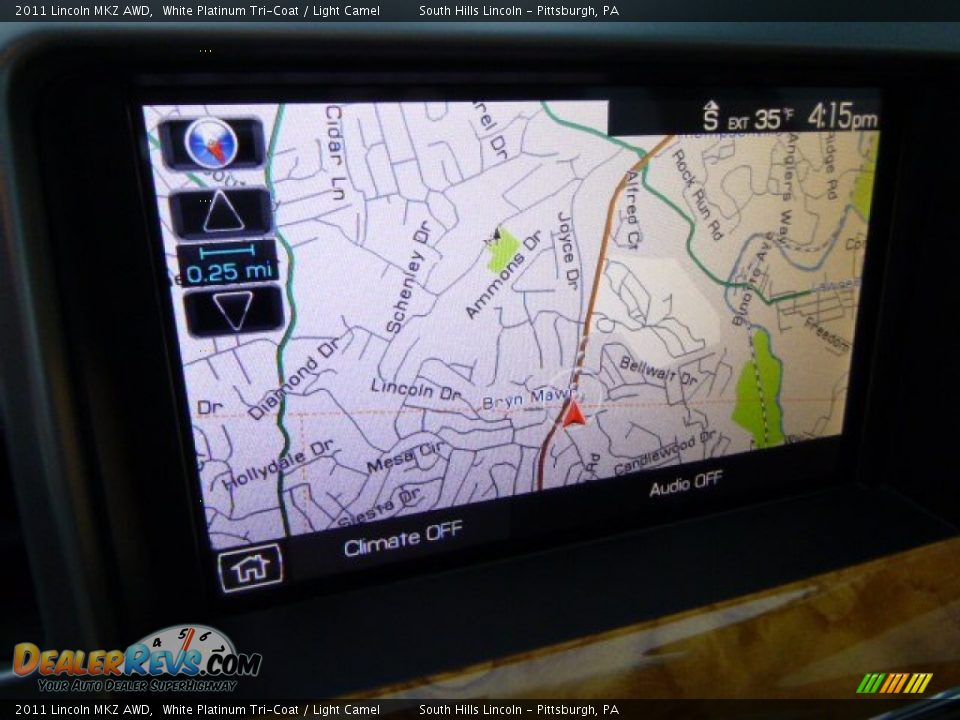 2011 Lincoln MKZ AWD White Platinum Tri-Coat / Light Camel Photo #21