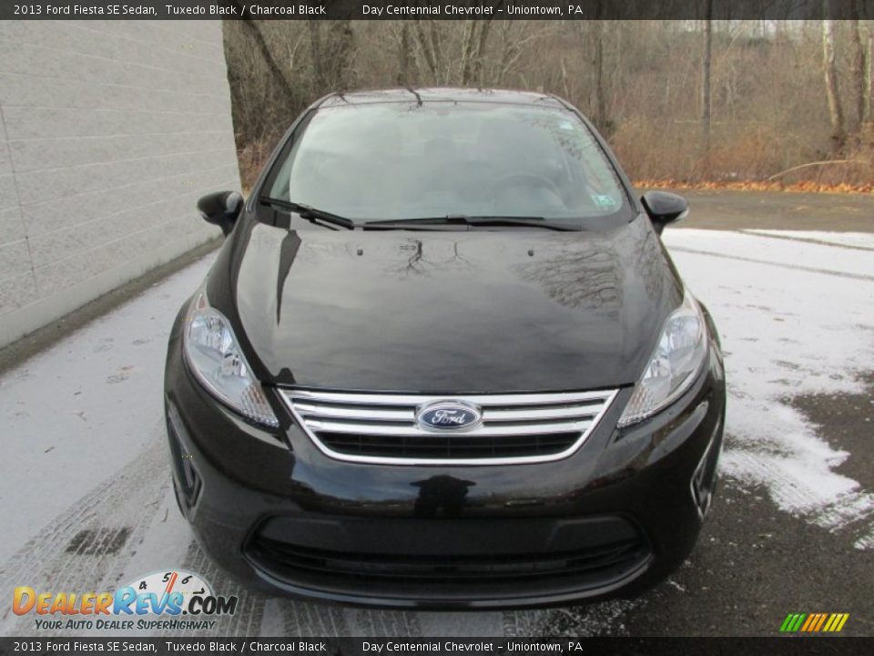 2013 Ford Fiesta SE Sedan Tuxedo Black / Charcoal Black Photo #8