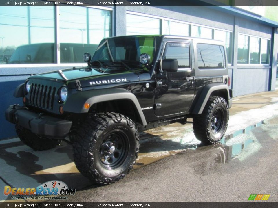 2012 Jeep Wrangler Rubicon 4X4 Black / Black Photo #1