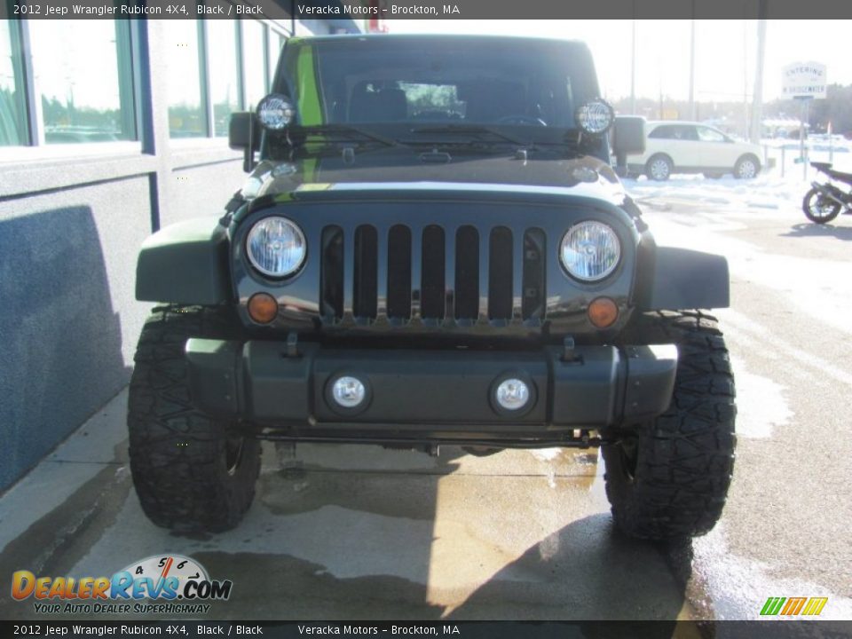 2012 Jeep Wrangler Rubicon 4X4 Black / Black Photo #2