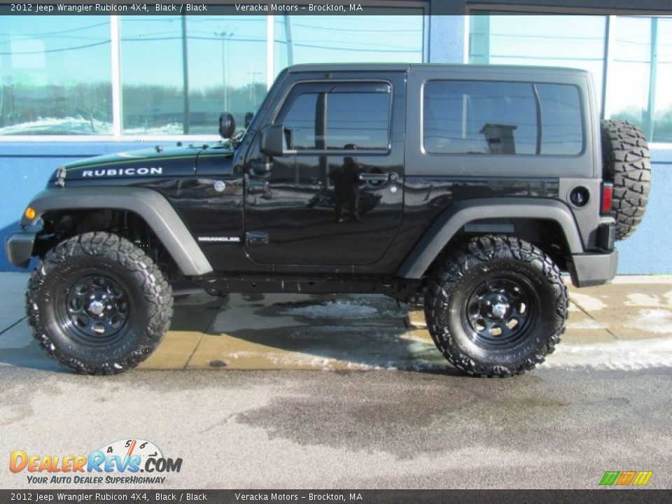 2012 Jeep Wrangler Rubicon 4X4 Black / Black Photo #3