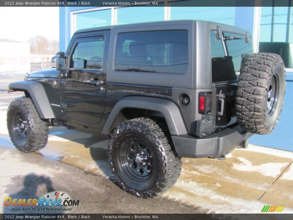 2012 Jeep Wrangler Rubicon 4X4 Black / Black Photo #4