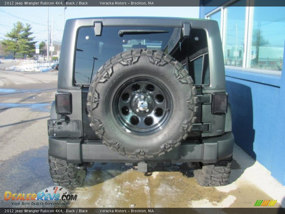 2012 Jeep Wrangler Rubicon 4X4 Black / Black Photo #5