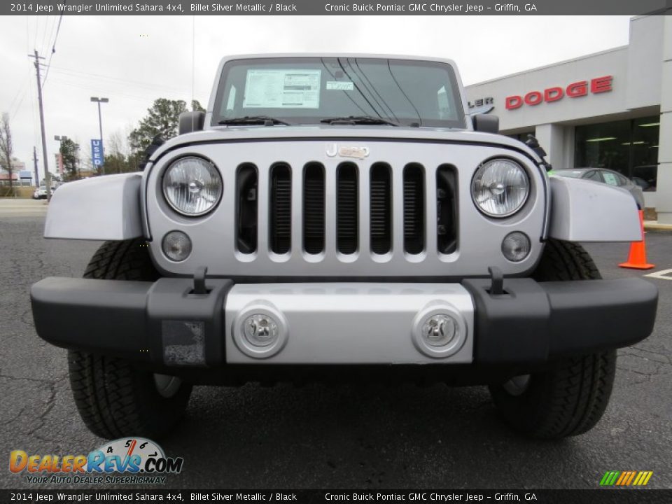 2014 Jeep Wrangler Unlimited Sahara 4x4 Billet Silver Metallic / Black Photo #2
