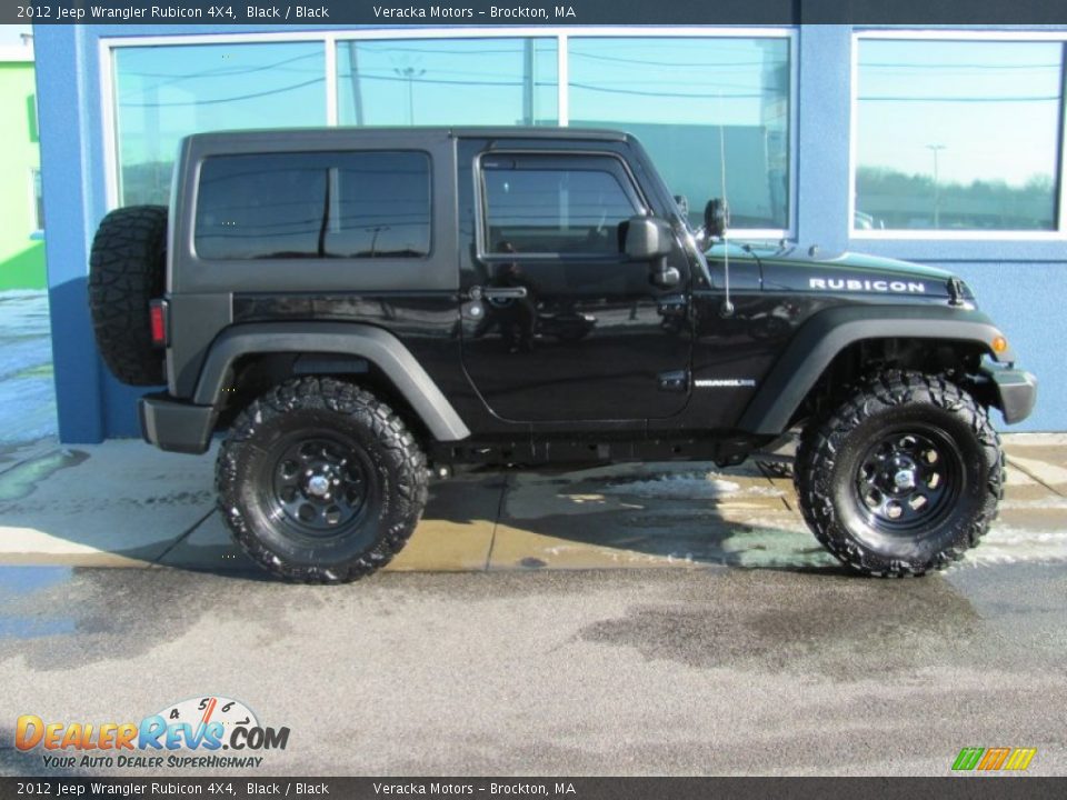 2012 Jeep Wrangler Rubicon 4X4 Black / Black Photo #8
