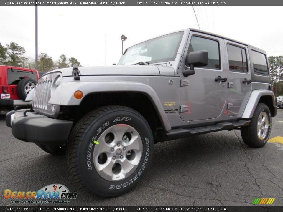 2014 Jeep Wrangler Unlimited Sahara 4x4 Billet Silver Metallic / Black Photo #3