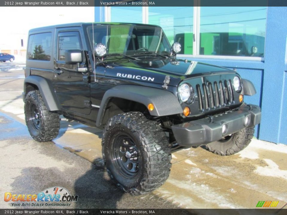2012 Jeep Wrangler Rubicon 4X4 Black / Black Photo #9