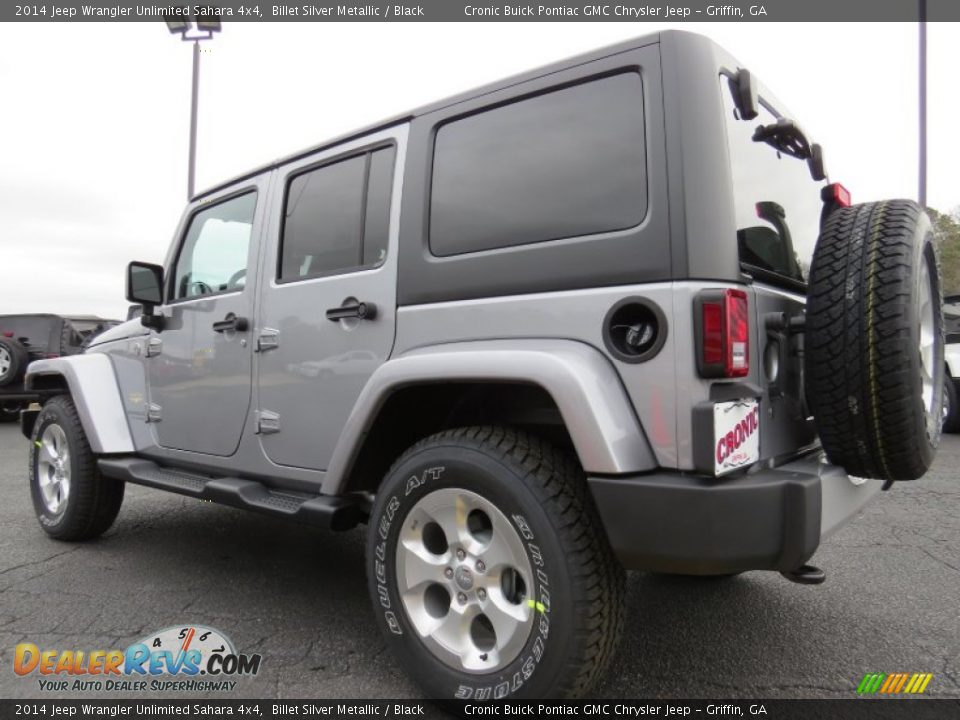 2014 Jeep Wrangler Unlimited Sahara 4x4 Billet Silver Metallic / Black Photo #5
