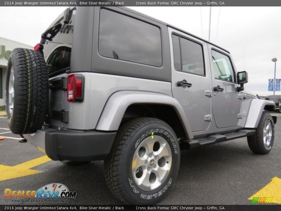 2014 Jeep Wrangler Unlimited Sahara 4x4 Billet Silver Metallic / Black Photo #7