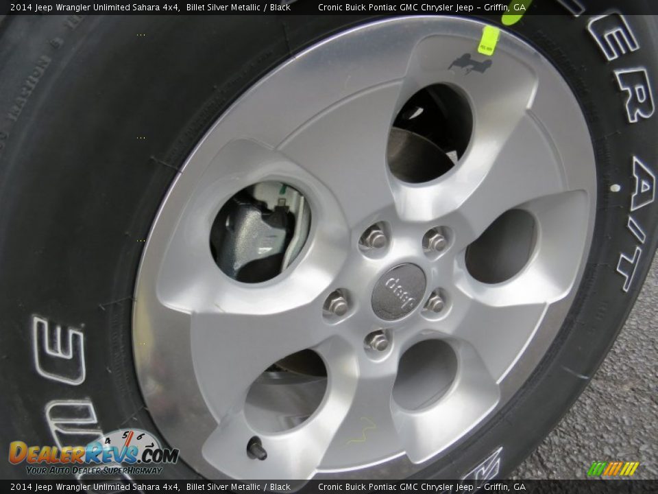 2014 Jeep Wrangler Unlimited Sahara 4x4 Billet Silver Metallic / Black Photo #9