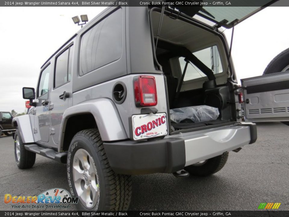 2014 Jeep Wrangler Unlimited Sahara 4x4 Billet Silver Metallic / Black Photo #15