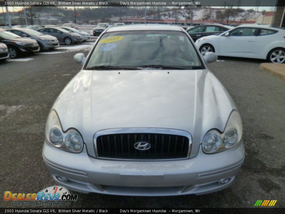 2003 Hyundai Sonata GLS V6 Brilliant Silver Metallic / Black Photo #2