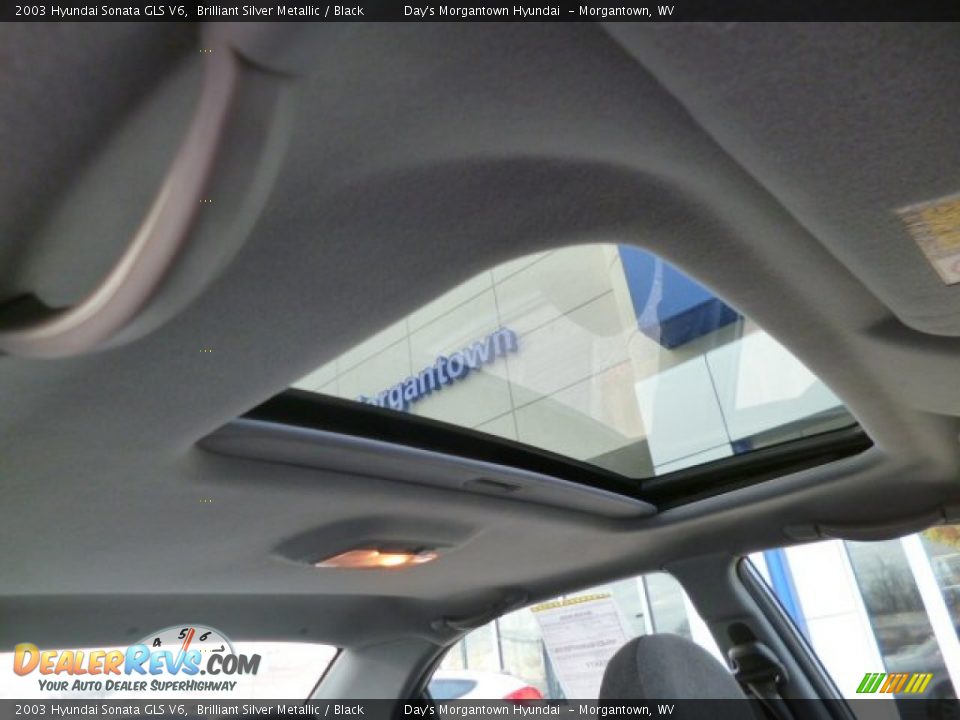 2003 Hyundai Sonata GLS V6 Brilliant Silver Metallic / Black Photo #11