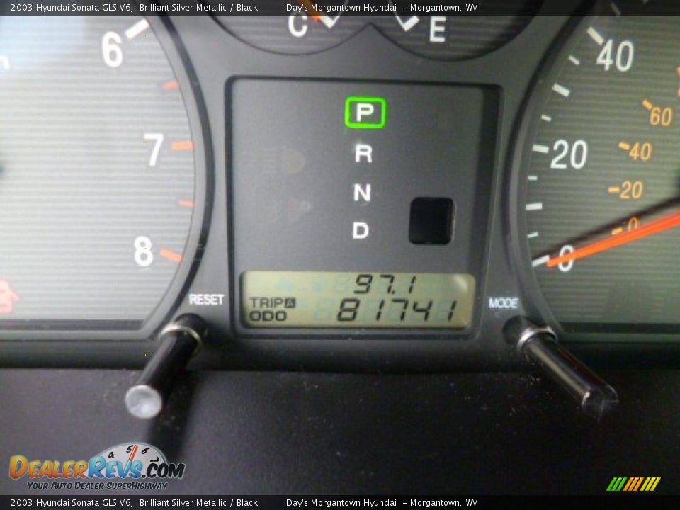 2003 Hyundai Sonata GLS V6 Brilliant Silver Metallic / Black Photo #20