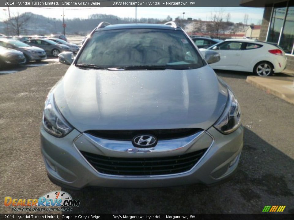 2014 Hyundai Tucson Limited Graphite Gray / Beige Photo #2